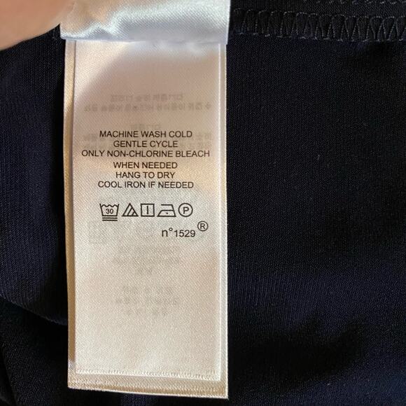 Lauren Ralph Lauren Kristie Stripe Jersey Midi Dress Shirt Sleeve Size 8 - Picture 8 of 8